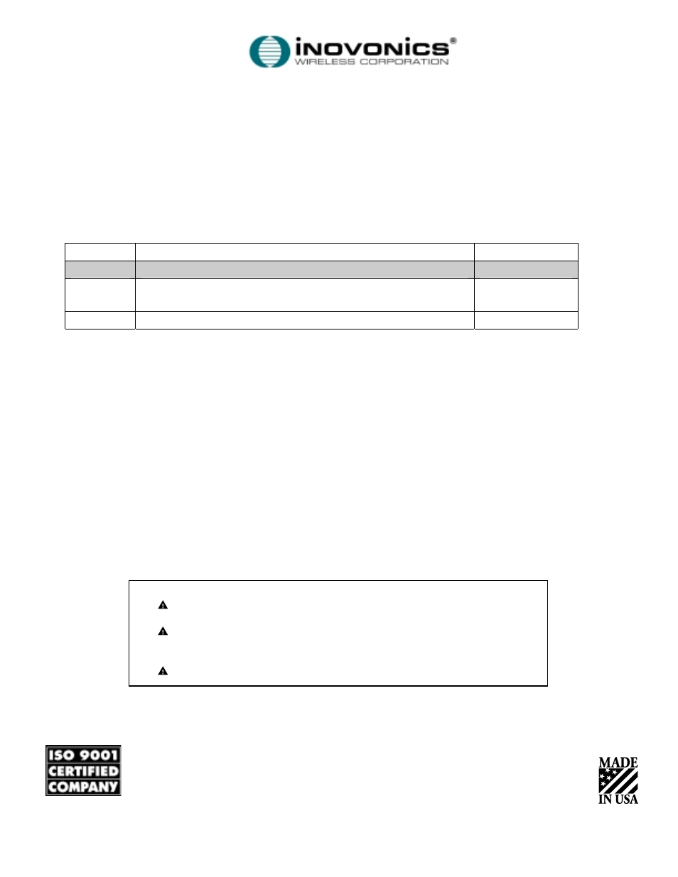 Inovonics FA404 User Manual | 9 pages