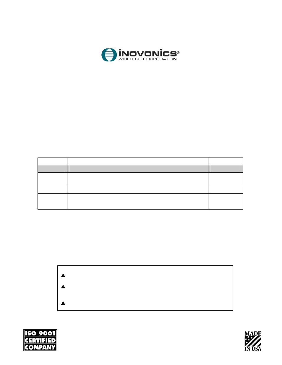 Inovonics FA416 User Manual | 16 pages