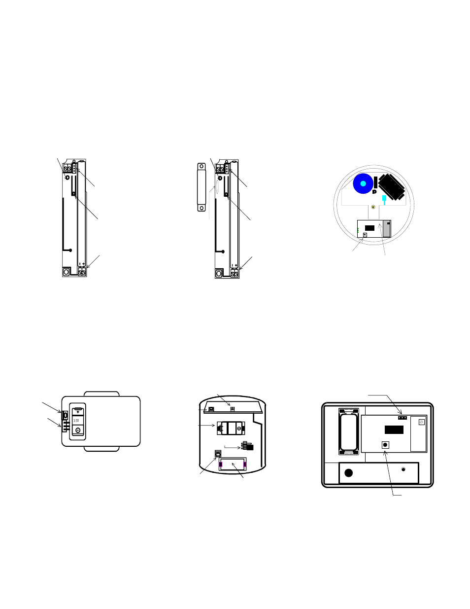 Appendix d, Fa200 universal transmitter, Fa200w universal widegap transmitter | Fa201 smoke detector, Fa204 pendant transmitter, Fa206 pir motion detector, Fa207 glassbreak detector | Inovonics FA104 User Manual | Page 19 / 22