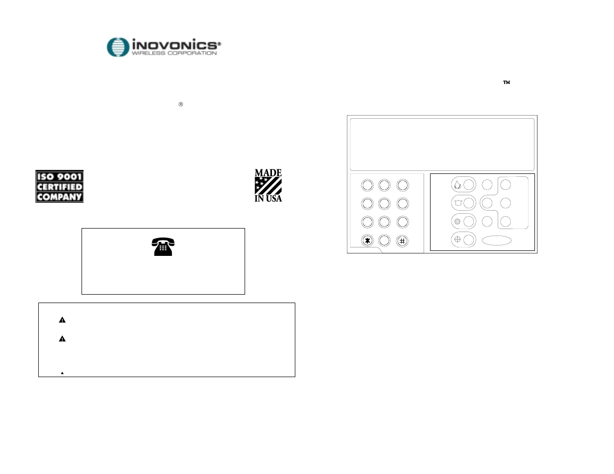 Inovonics FA130 User Manual | 5 pages