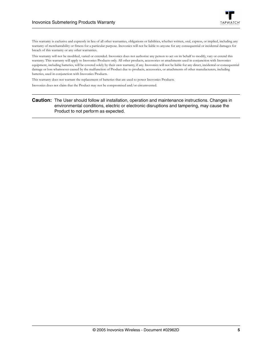 Inovonics DCC5800 User Manual | Page 5 / 5