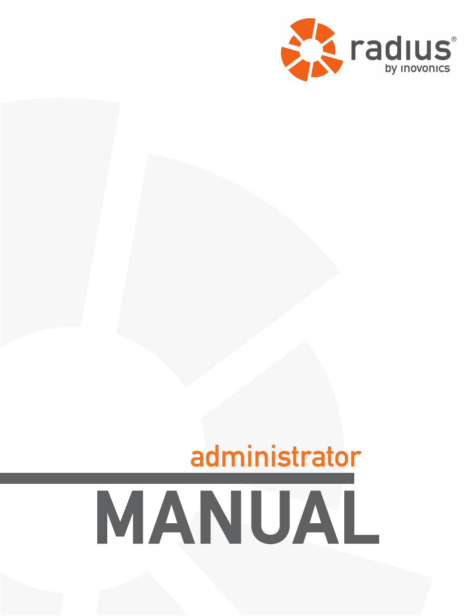 Inovonics Radius Administrator User Manual | 56 pages