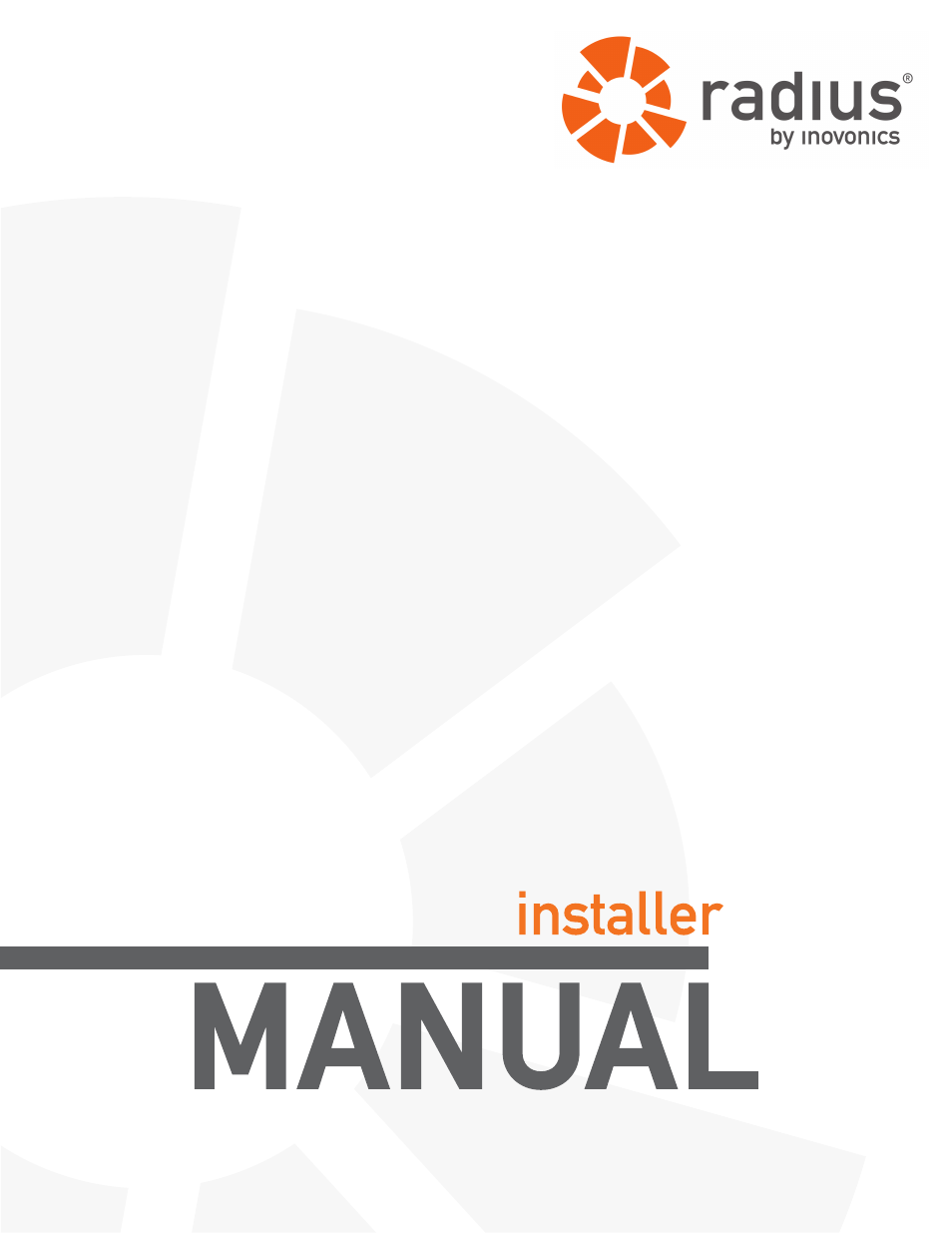 Inovonics Radius Installer User Manual | 36 pages