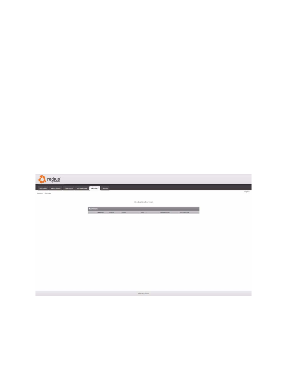 Using reminders, 1 overview, Chapter 4 using reminders | Chapter 4 | Inovonics Radius User Manual | Page 16 / 23