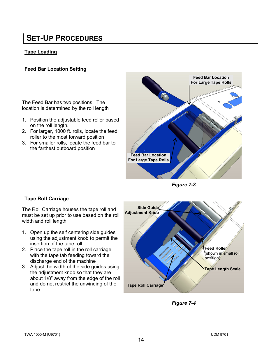 Rocedures | Intertape Polymer Group (IPG) TWA 1000-M User Manual | Page 14 / 60
