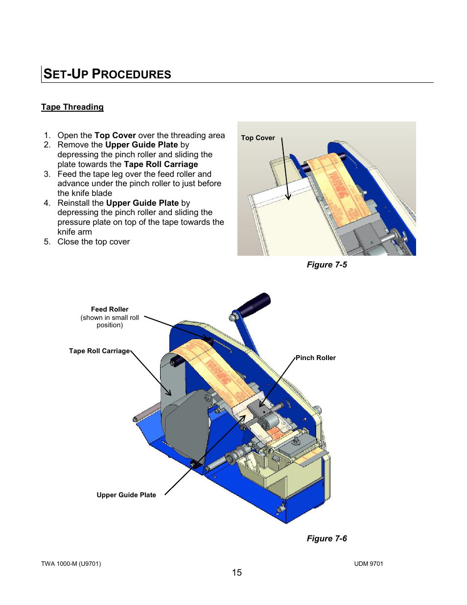 Rocedures | Intertape Polymer Group (IPG) TWA 1000-M User Manual | Page 15 / 60