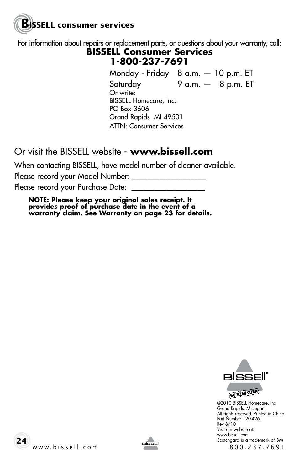 Bissell PROHEAT2X 20B4 User Manual | Page 24 / 72
