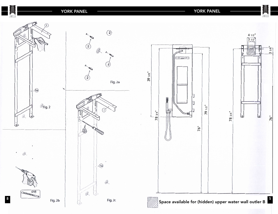 Jaclo York Column Ensemble - 1724- User Manual | Page 5 / 6