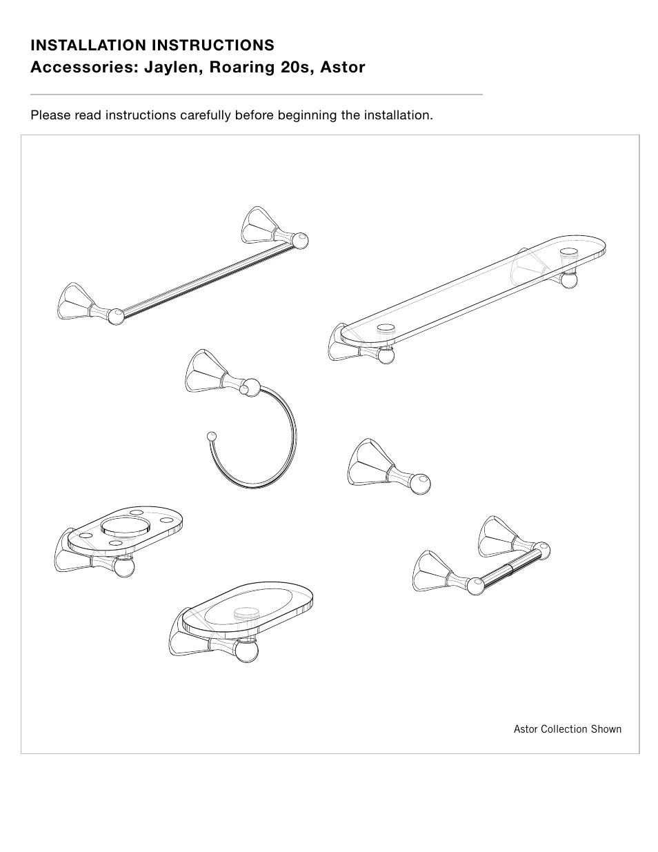 Jaclo Towel ring - 4830-TR- User Manual | 3 pages