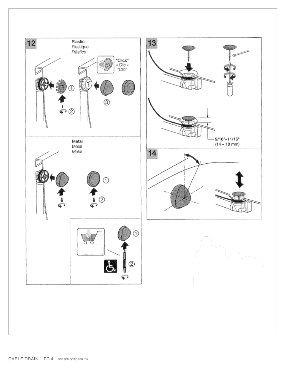 Jaclo Cable Drain without Trim - 386-LT User Manual | Page 4 / 4