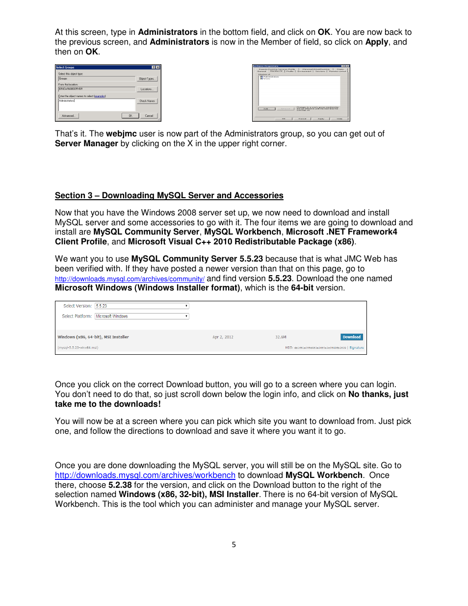 JMC Next-Gen Windows 2008-2012 Server Setup User Manual | Page 5 / 9