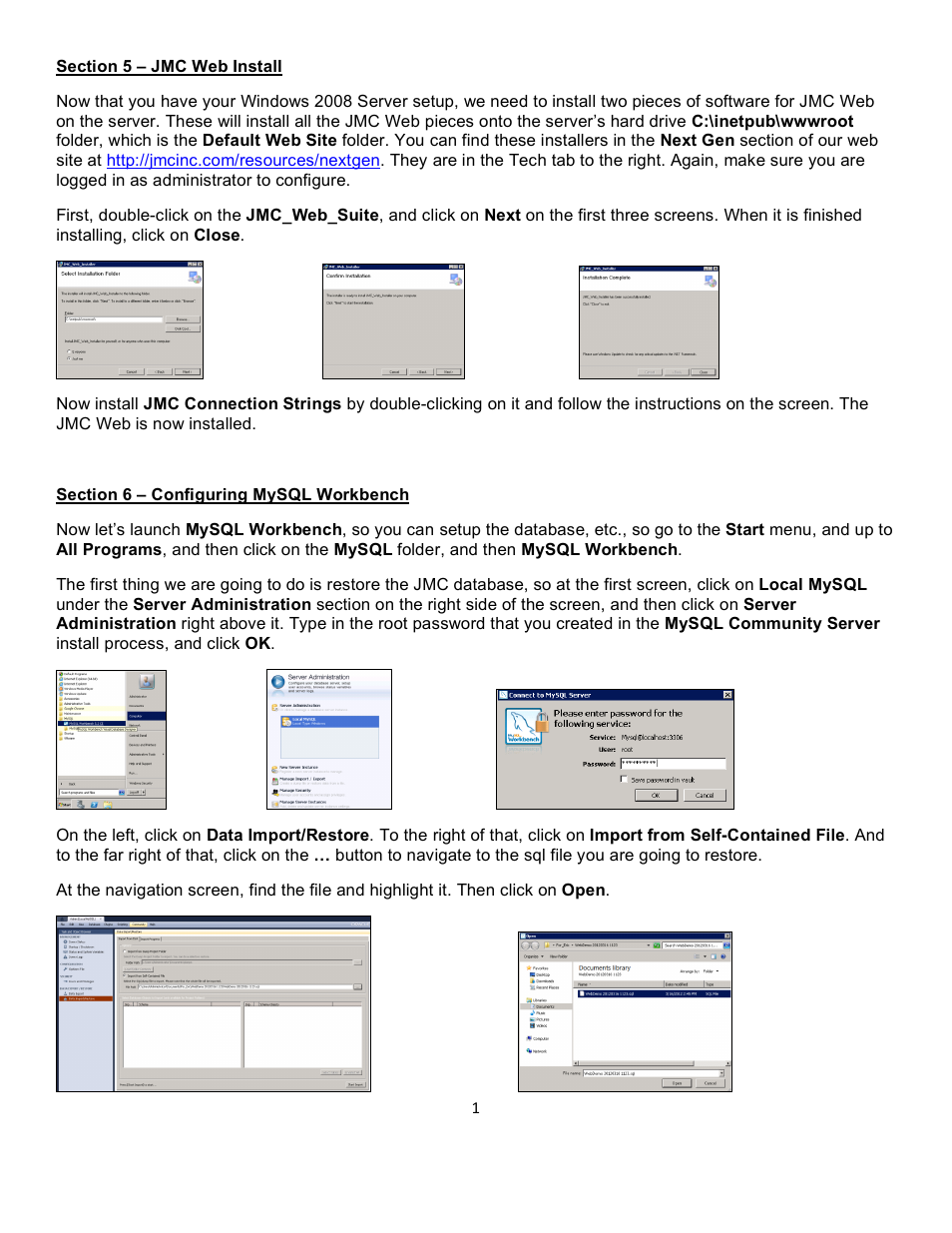 JMC Next-Gen Web Server Install User Manual | 19 pages