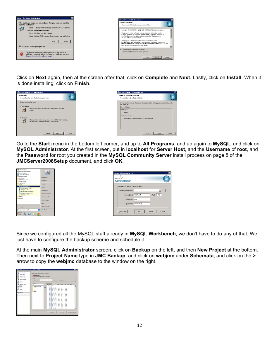 JMC Next-Gen Web Server Install User Manual | Page 12 / 19