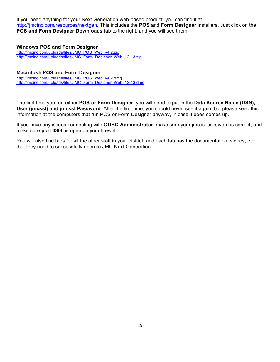 JMC Next-Gen Web Server Install User Manual | Page 19 / 19
