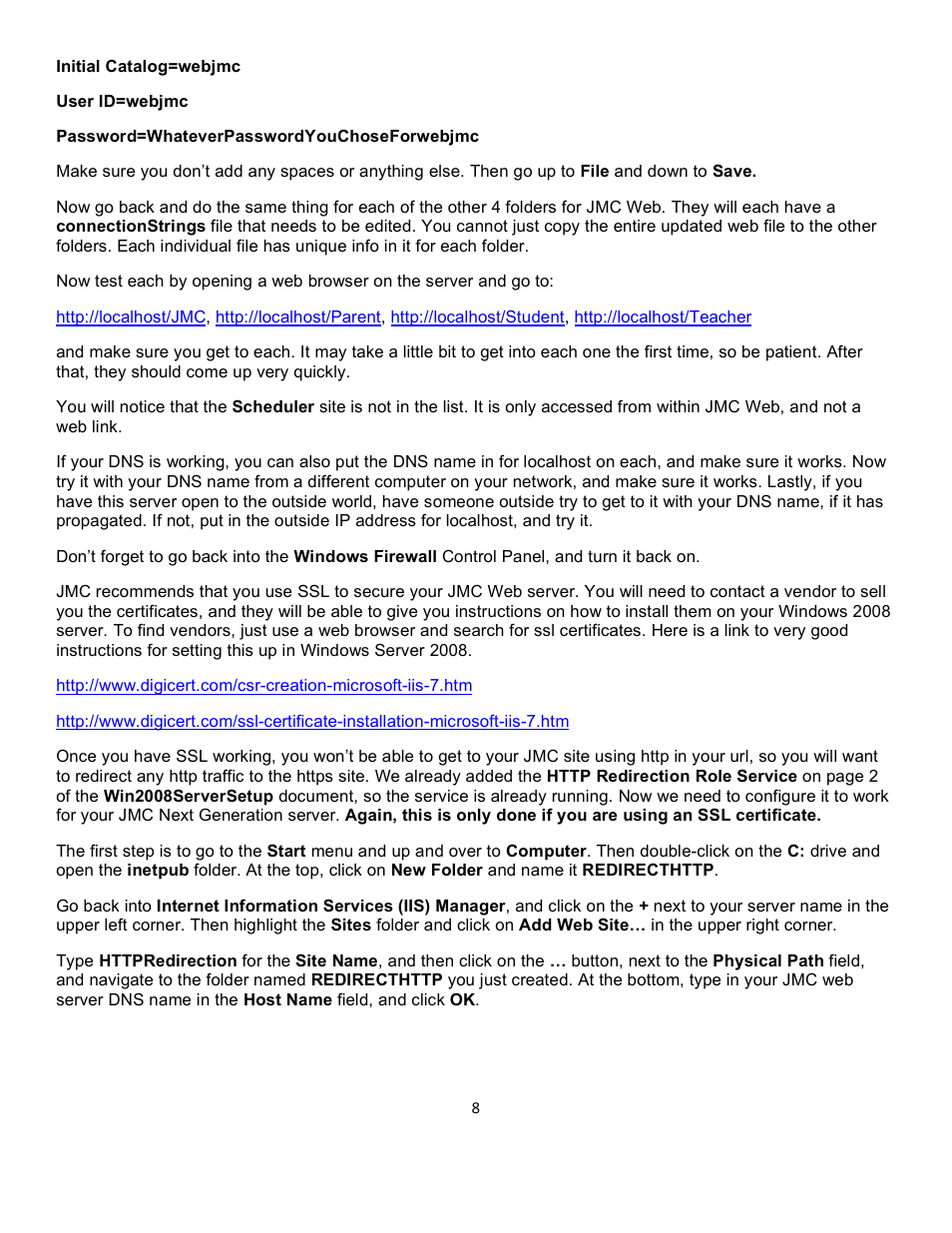 JMC Next-Gen Web Server Install User Manual | Page 8 / 19