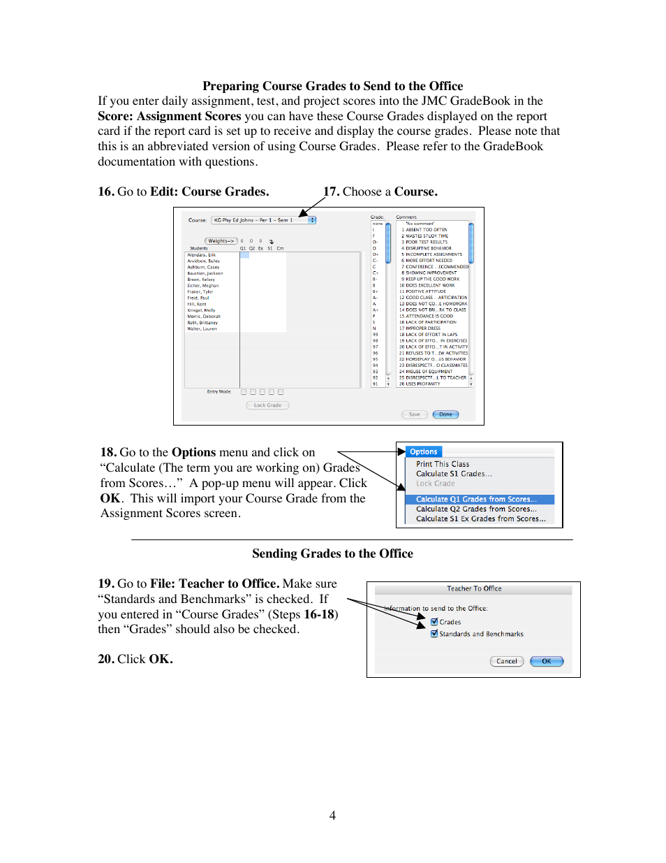 JMC Standards and Benchmarks - Instructional User Manual | Page 4 / 9