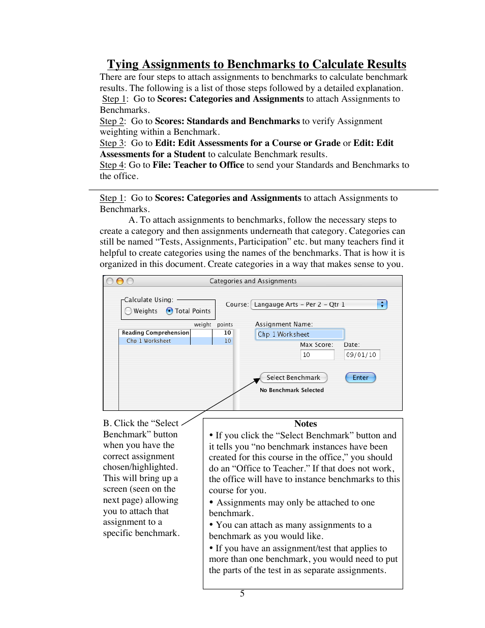 JMC Standards and Benchmarks - Instructional User Manual | Page 5 / 9