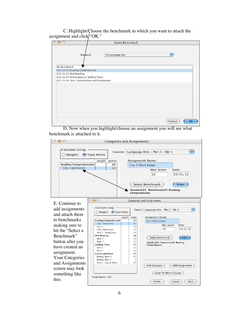 JMC Standards and Benchmarks - Instructional User Manual | Page 6 / 9