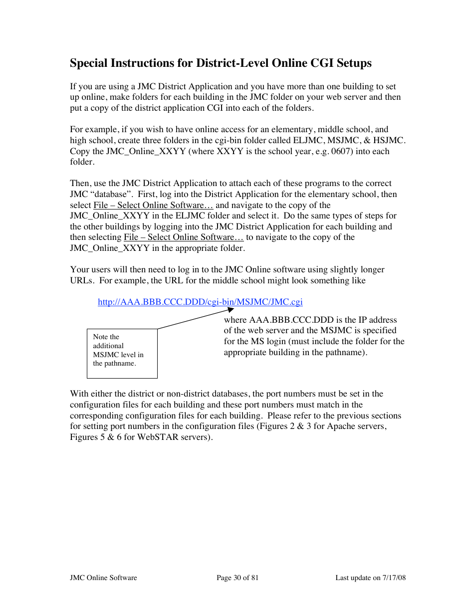 JMC Installing Online Software User Manual | Page 30 / 81