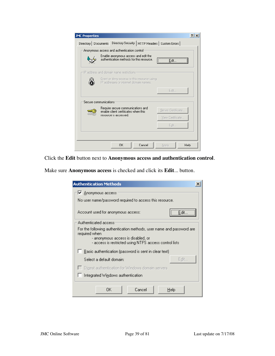 JMC Installing Online Software User Manual | Page 39 / 81