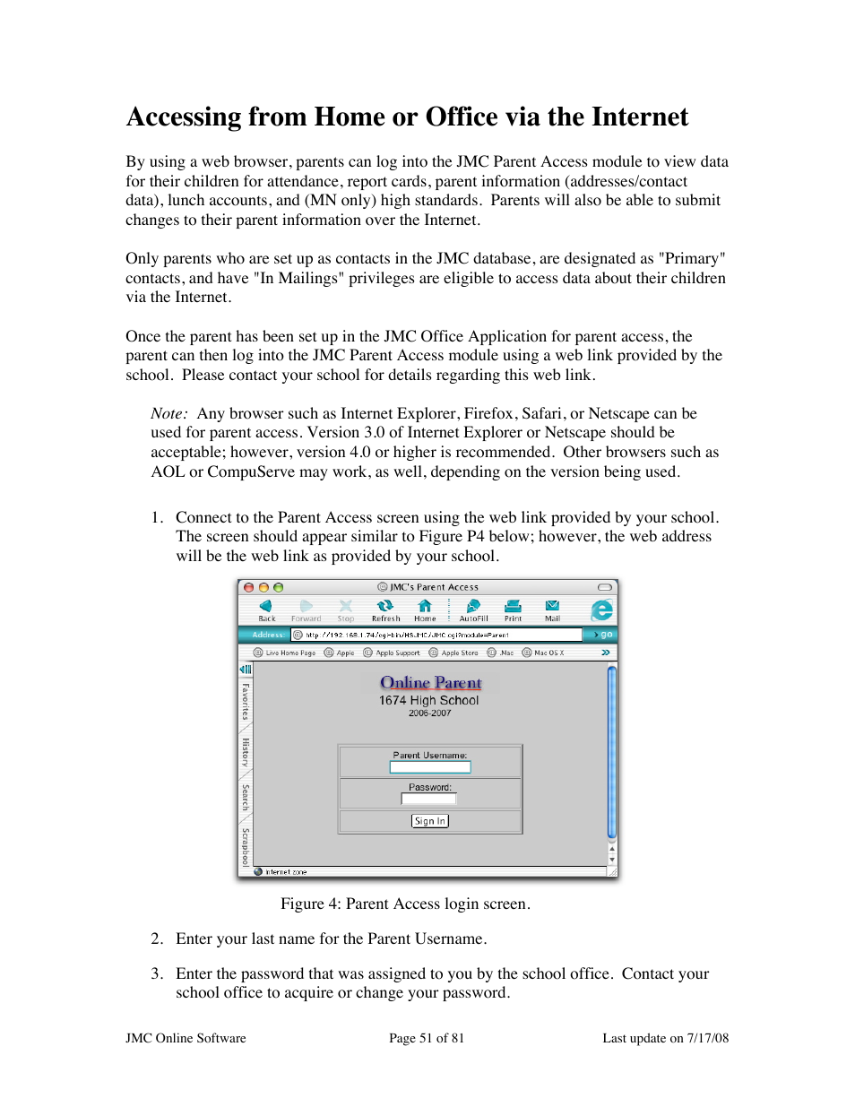 Accessing from home or office via the internet | JMC Installing Online Software User Manual | Page 51 / 81