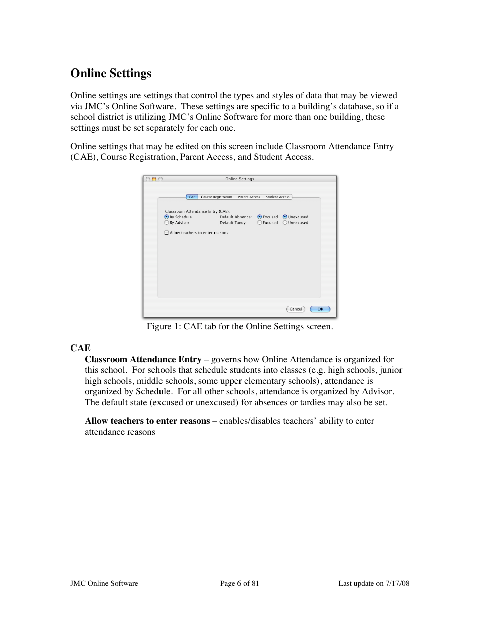 Online settings | JMC Installing Online Software User Manual | Page 6 / 81