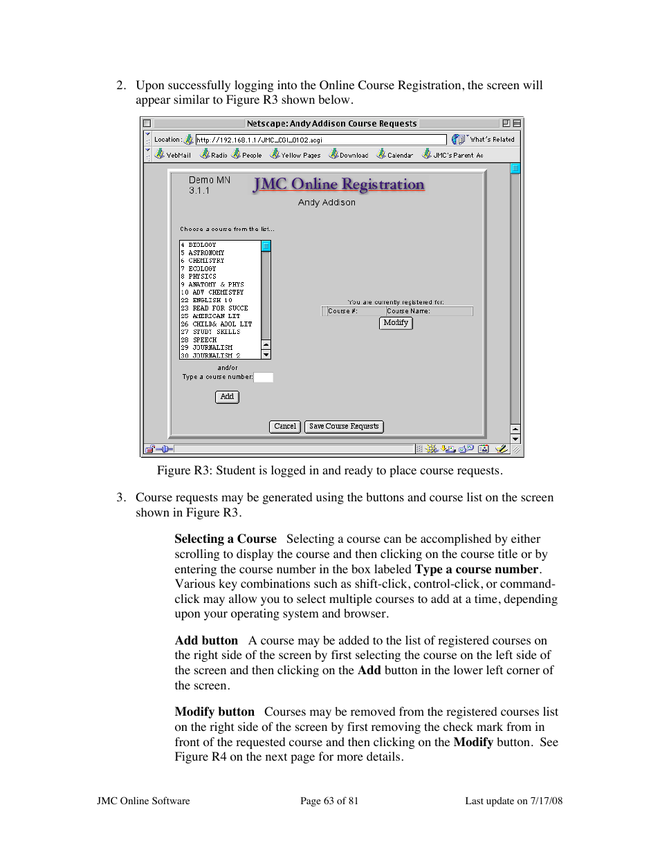 JMC Installing Online Software User Manual | Page 63 / 81