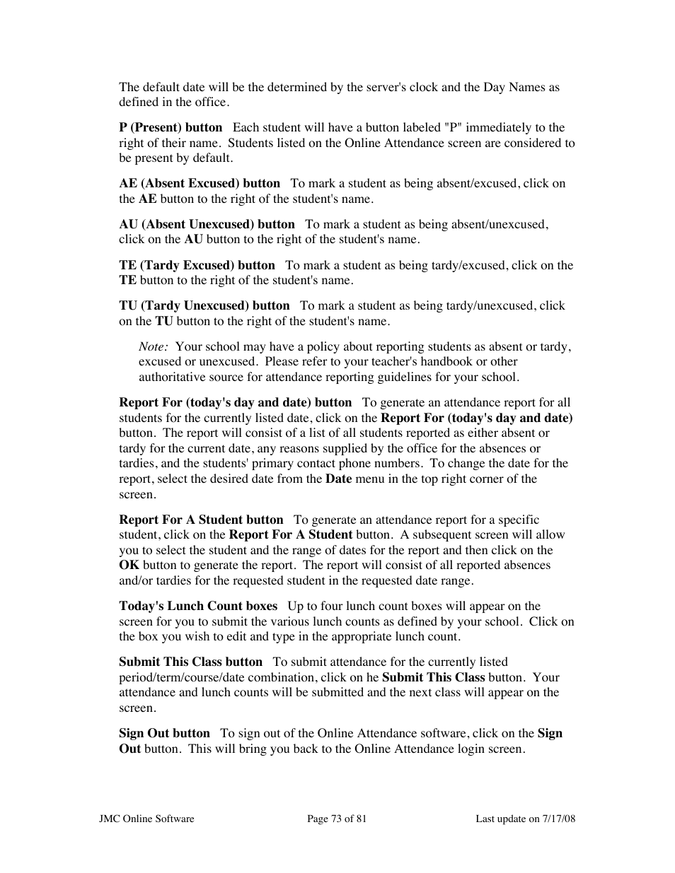 JMC Installing Online Software User Manual | Page 73 / 81