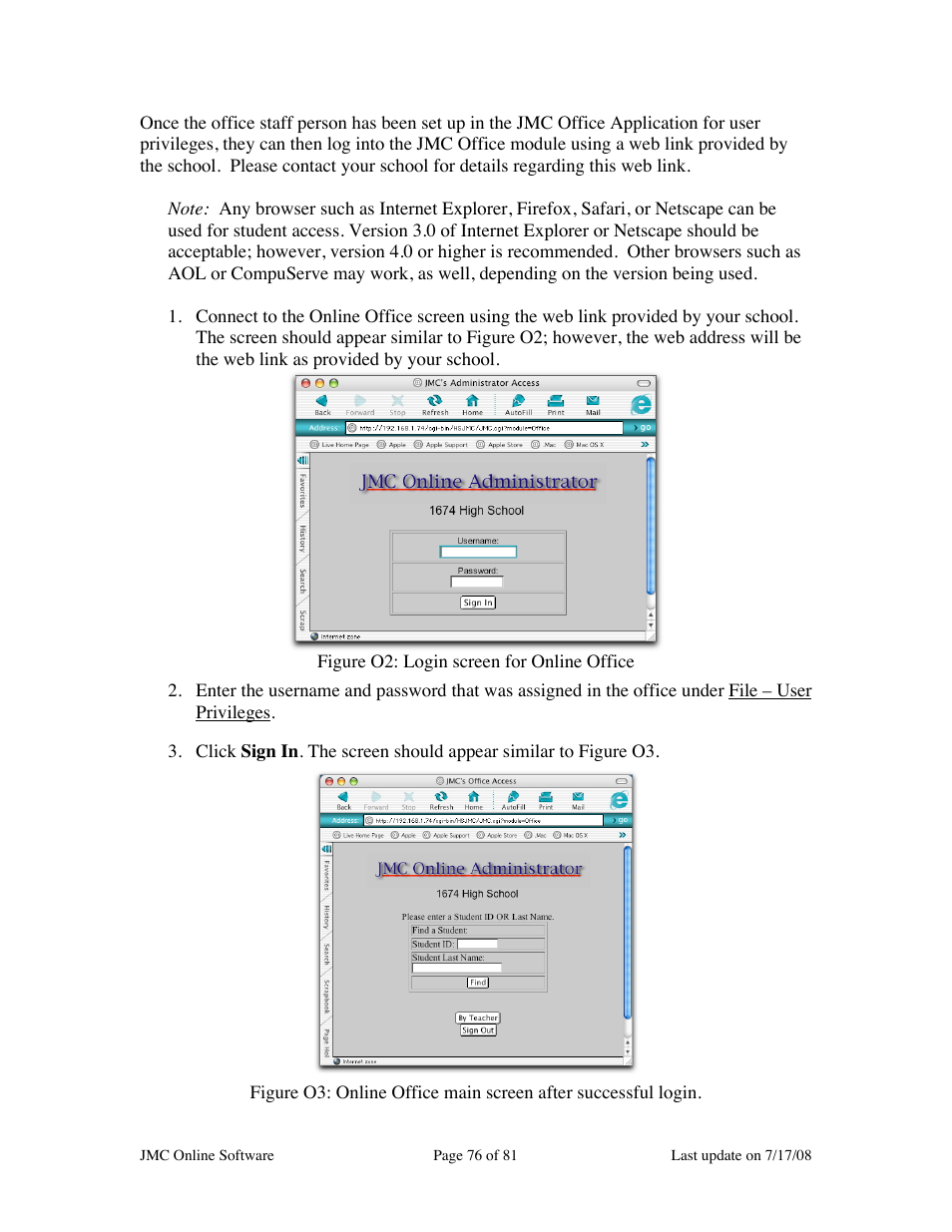 JMC Installing Online Software User Manual | Page 76 / 81