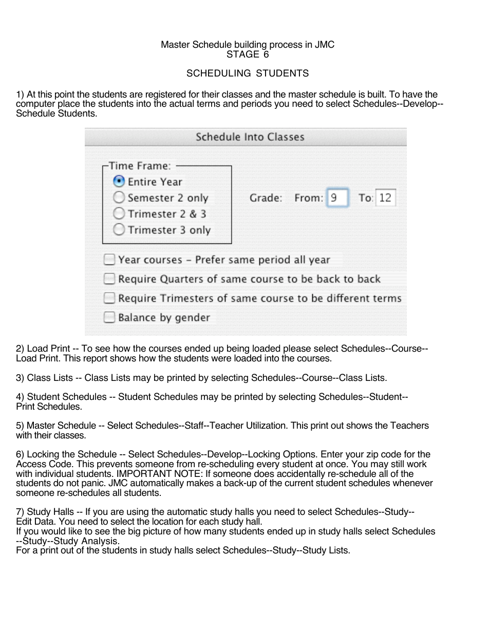 JMC Six Stages of Scheduling User Manual | Page 10 / 10