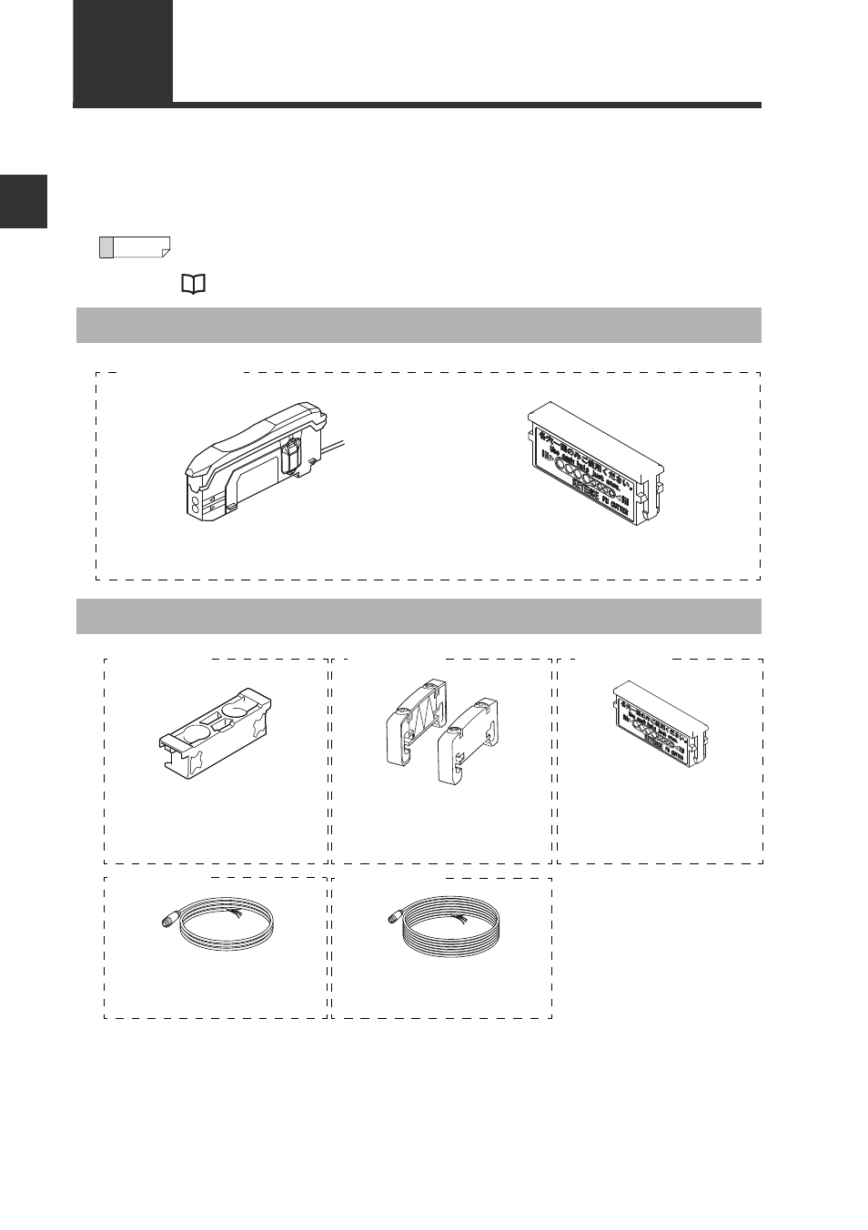 1 checking the package contents, Sensor amplifier, List of optional parts | Checking the package contents -2, Sensor amplifier -2 list of optional parts -2, Checking the package contents | KEYENCE FS-N10 Series User Manual | Page 10 / 116