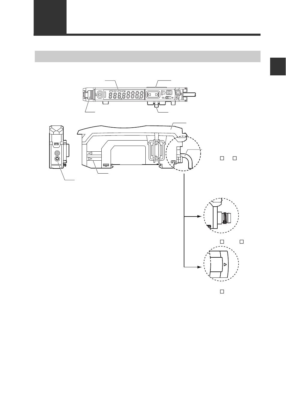 2 part names, Sensor amplifier, Part names -3 | Sensor amplifier -3, Part names | KEYENCE FS-N10 Series User Manual | Page 11 / 116