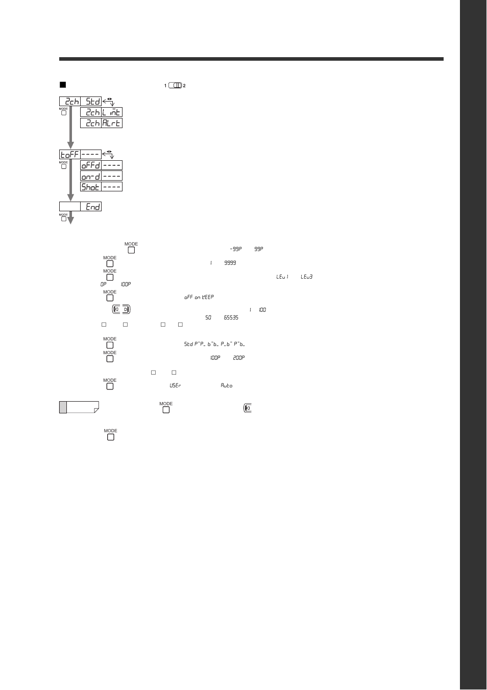 List o f set tings, 5 index, App endi x  2-output settings ( ) | Digital fiber sensor fs-n10 series user's manual | KEYENCE FS-N10 Series User Manual | Page 113 / 116