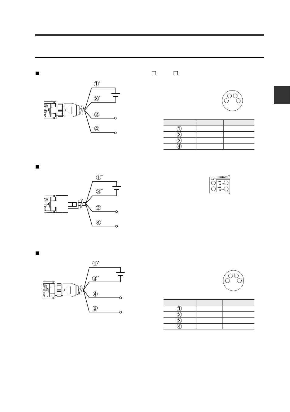 Wiring diagrams for m8/e-con connector types | KEYENCE FS-N10 Series User Manual | Page 19 / 116