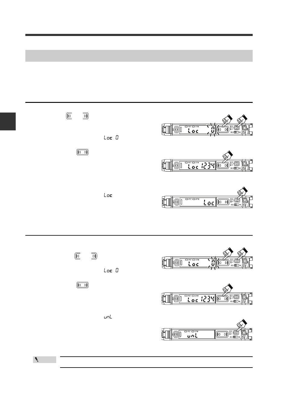Key lock with pin number, Activating key lock with a pin number, Deactivating key lock with a pin number | Key lock with pin number -24 | KEYENCE FS-N10 Series User Manual | Page 46 / 116