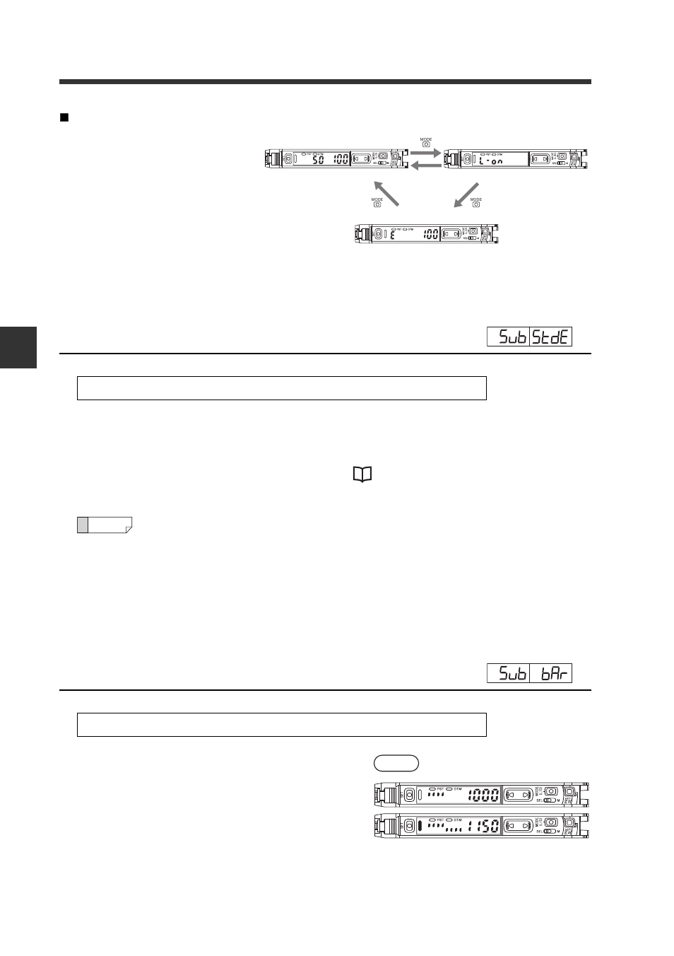 Extension display, Bar display | KEYENCE FS-N10 Series User Manual | Page 70 / 116