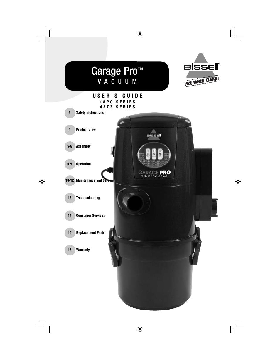 Bissell 18P0 User Manual | 16 pages