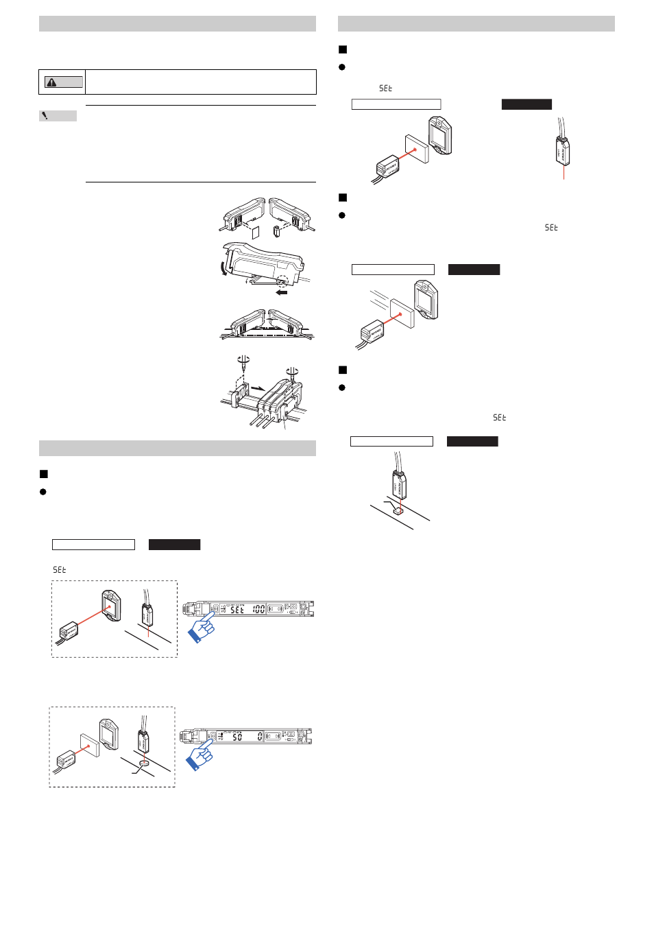 Connecting multiple amplifiers, Calibration method, To detect small differences | Two-point calibration, Other calibration methods, Increased resistance to dust and dirt, Maximum sensitivity calibration, Calibrate with a moving workpiece, Full auto calibration, Workpiece positioning | KEYENCE LV-N10 Series User Manual | Page 5 / 12