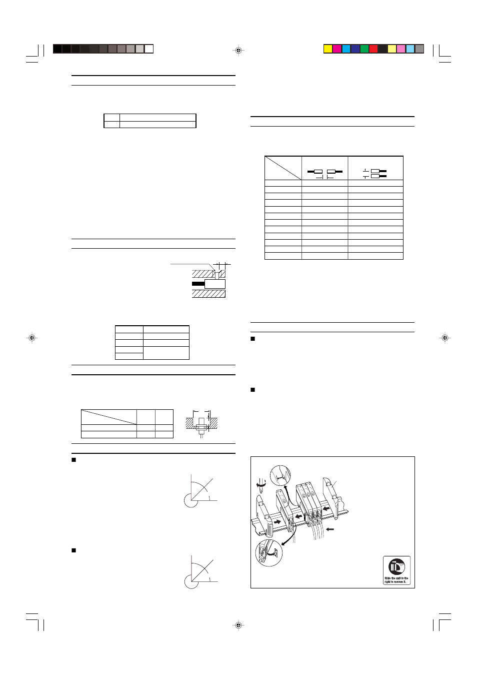 Hints on correct use, Mounting the sensor head, Surrounding metal | Near-on operation, Mutual interference suppression, Mounting several amplifiers | KEYENCE ES-M2(P) User Manual | Page 2 / 3