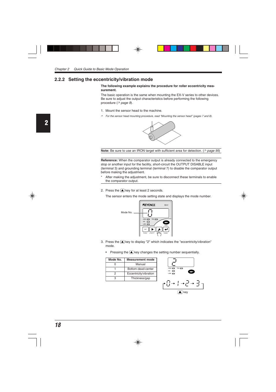 2 setting the eccentricity/vibration mode | KEYENCE EX-V Series User Manual | Page 28 / 120