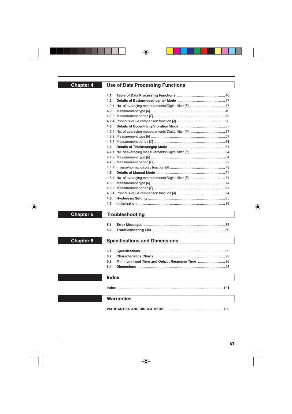 KEYENCE EX-V Series User Manual | Page 7 / 120