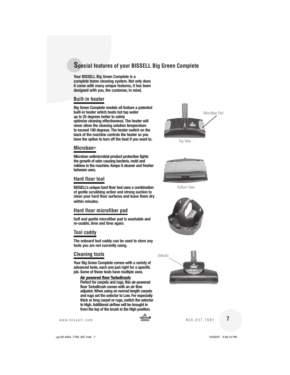 Bissell 7700 User Manual | Page 7 / 20