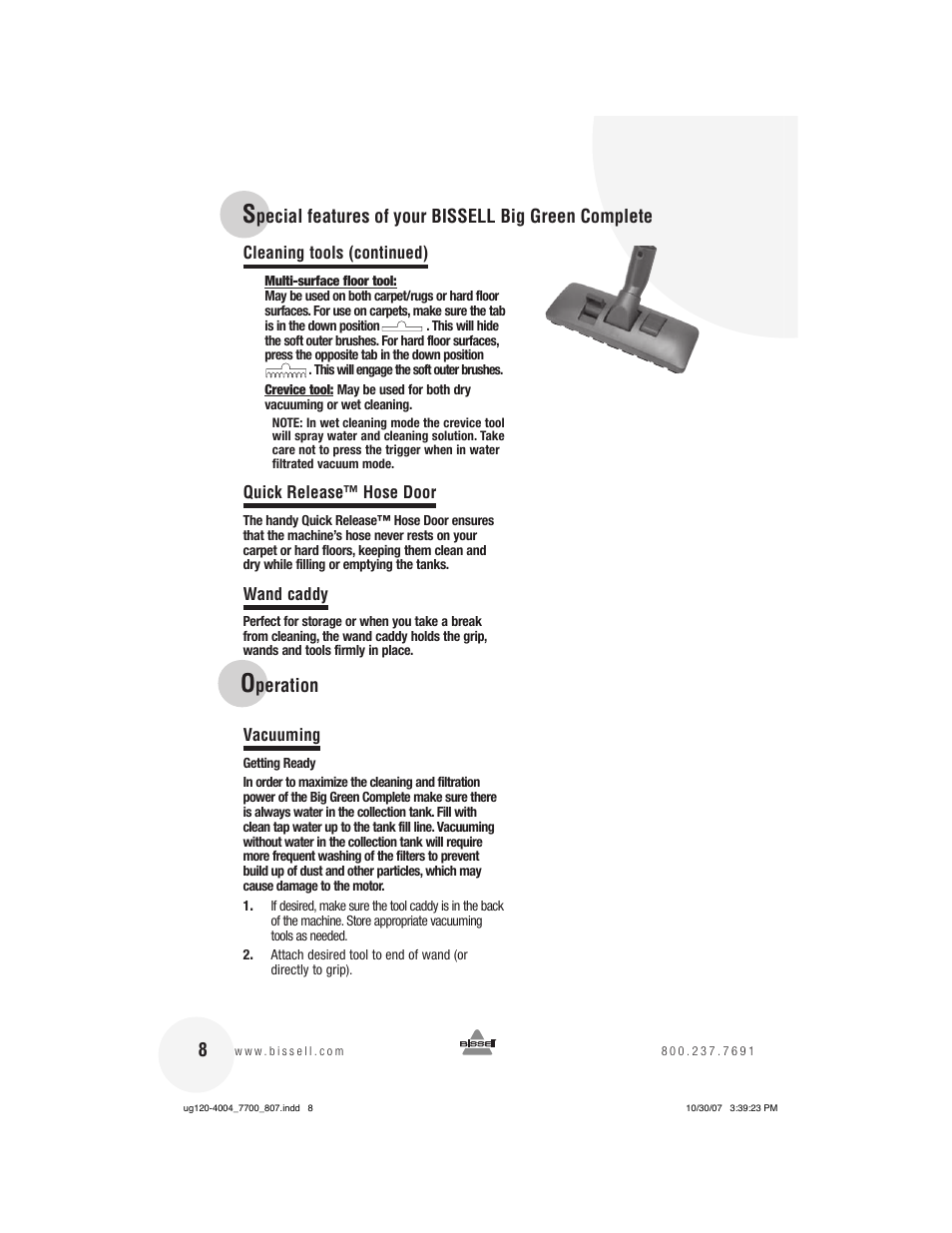 Bissell 7700 User Manual | Page 8 / 20