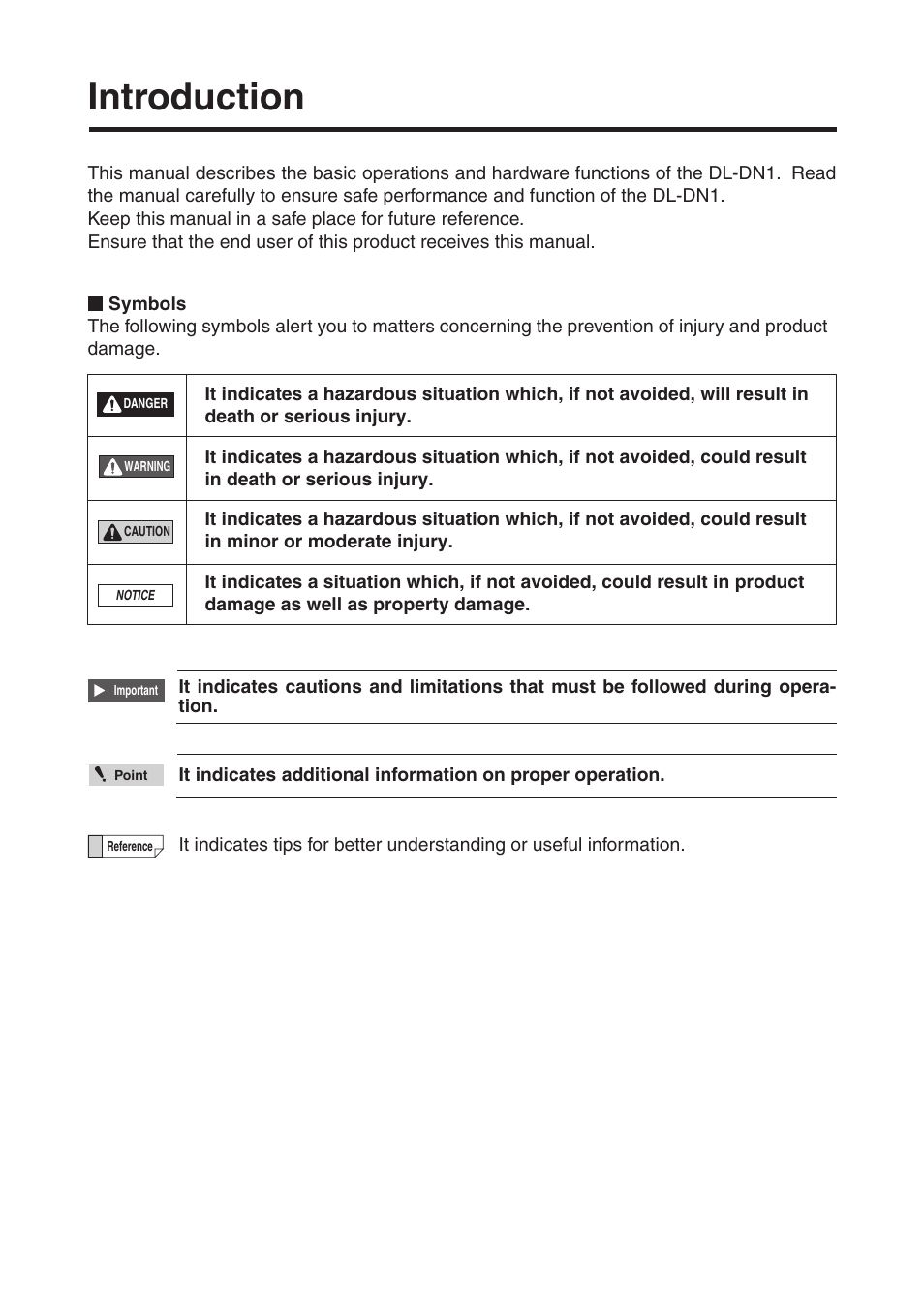 Introduction | KEYENCE DL-DN1 User Manual | Page 2 / 74