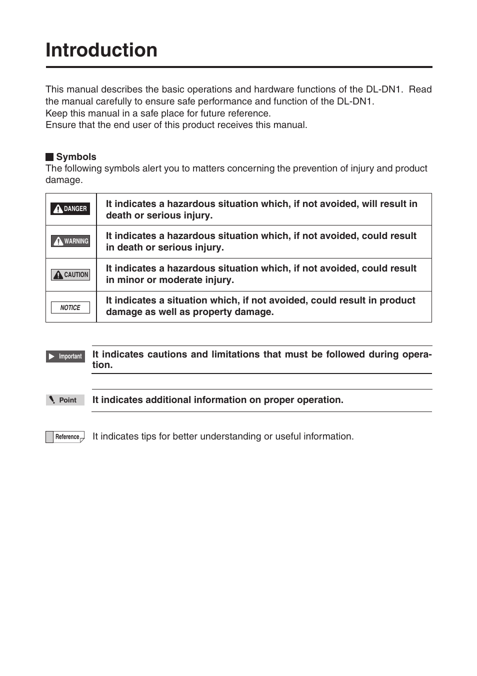 Introduction | KEYENCE DL-DN1 User Manual | Page 2 / 76