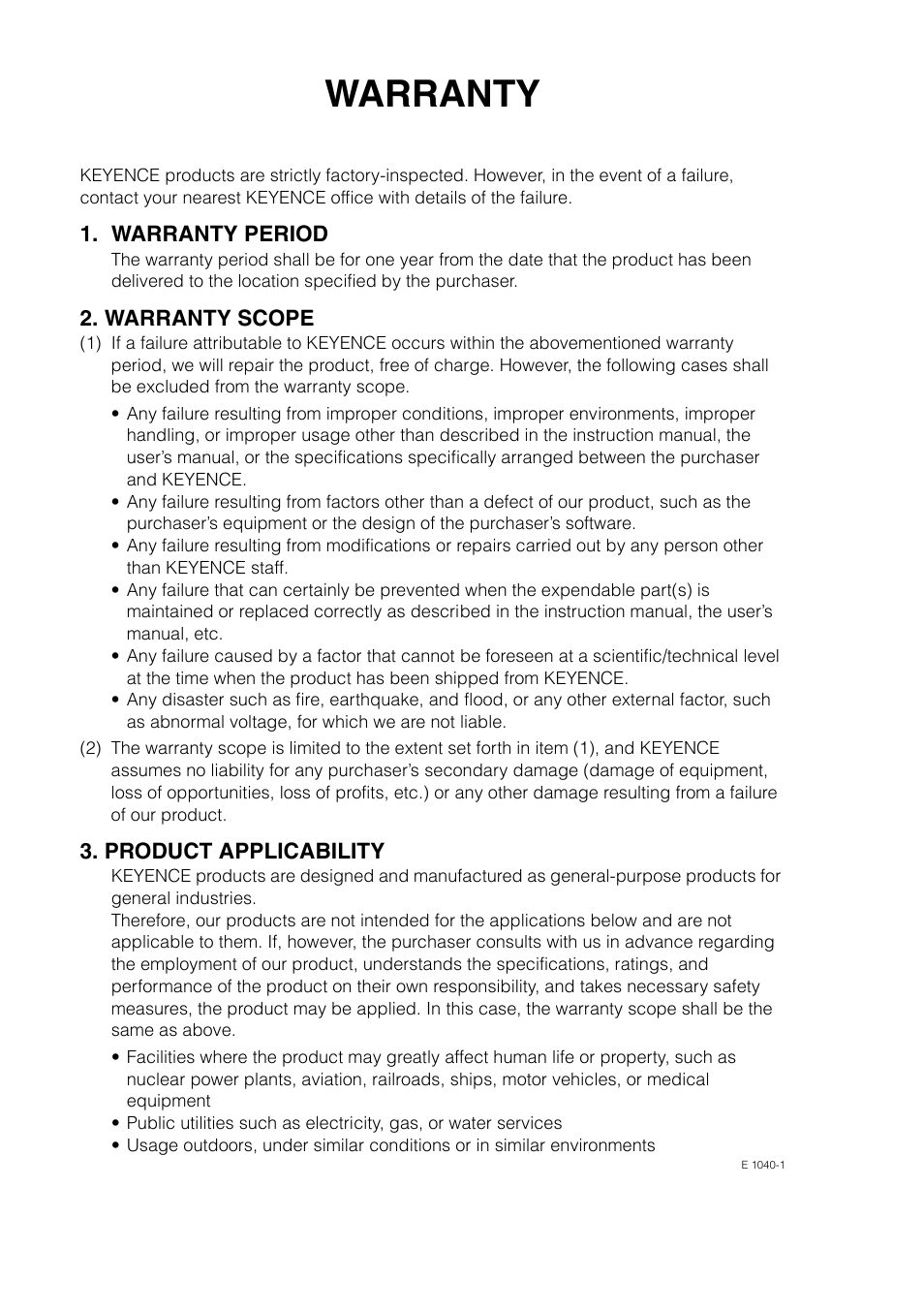 Introduction, Warranty | KEYENCE DL-DN1 User Manual | Page 83 / 84