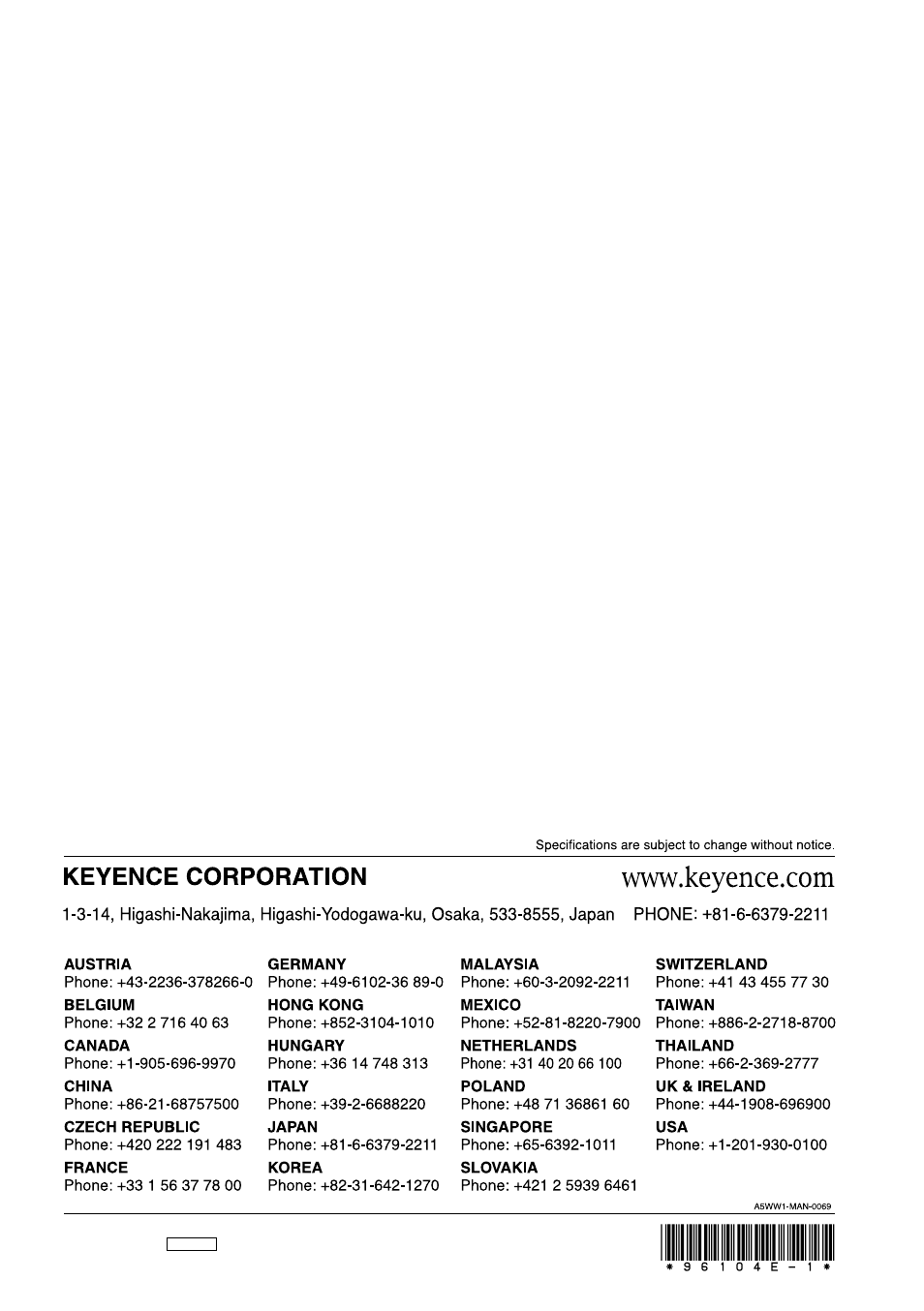 KEYENCE DL-DN1 User Manual | Page 84 / 84