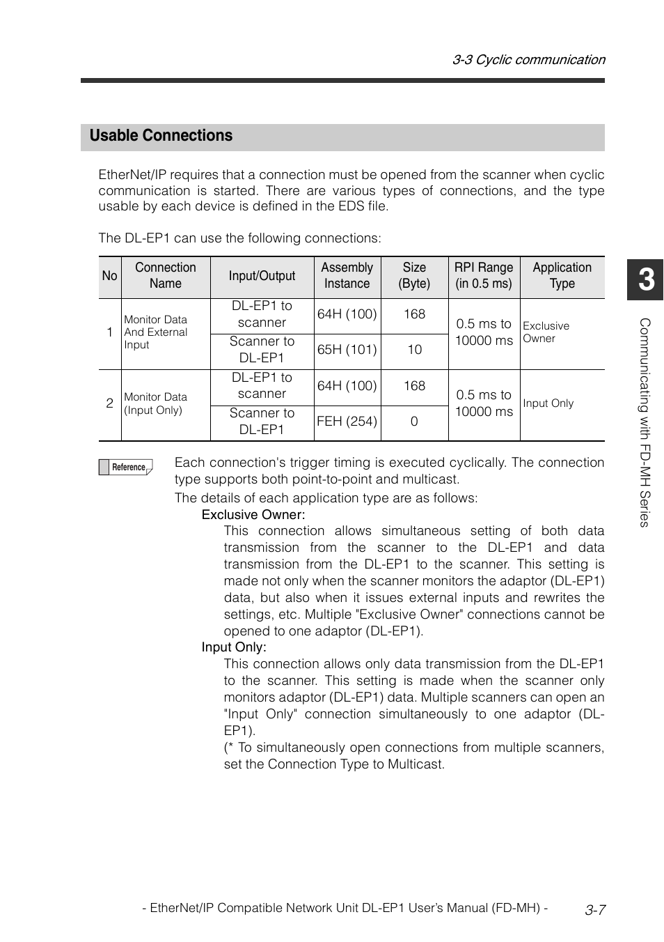 Usable connections, Usable connections -7 | KEYENCE DL-EP1 User Manual | Page 35 / 120