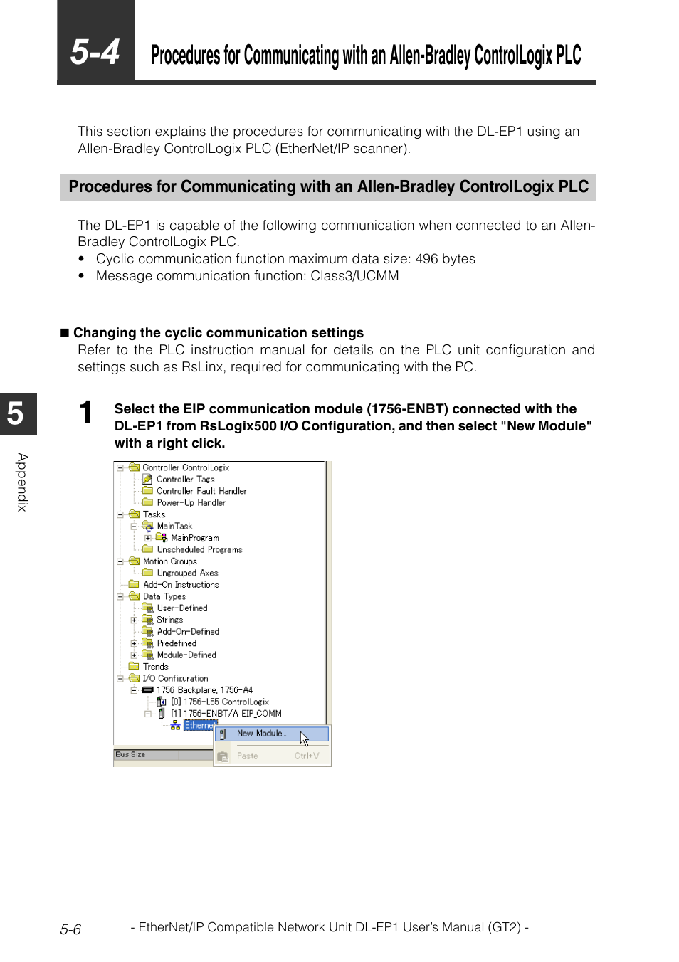 Procedures for communicating with an allen-bradley | KEYENCE DL-EP1 User Manual | Page 94 / 128