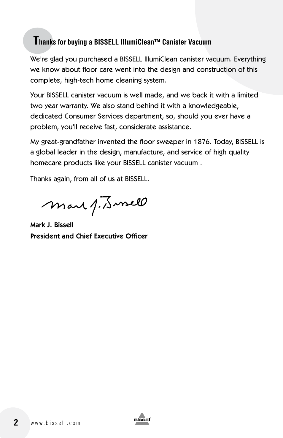 Bissell 68G9S User Manual | Page 2 / 16